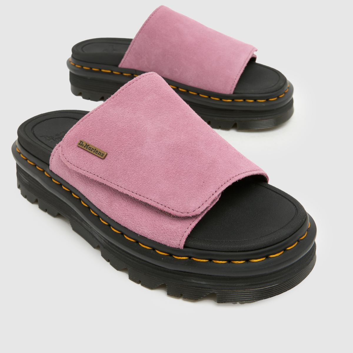 Zebzag Slide in Pale Pink
